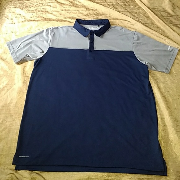 Columbia Other - Columbia Omni Wick Front Nine Navy 2XL